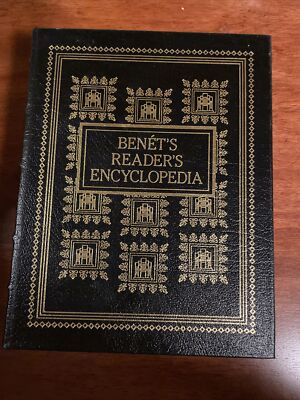 Benet's Reader's Encyclopedia 4th edition (Easton full leather), 2006, gift cond-image