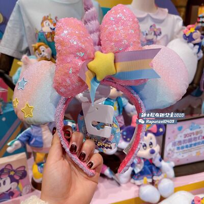 Disney Parks Spring Unicorns. Minnie Mouse Ears Sequins Shanghai Headband 2023-image