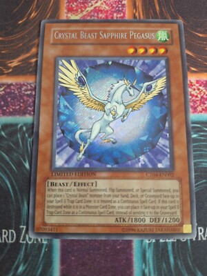 Yu-Gi-Oh! Crystal Beast Sapphire Pegasus CT04-EN002 Limited Secret Rare HP-image