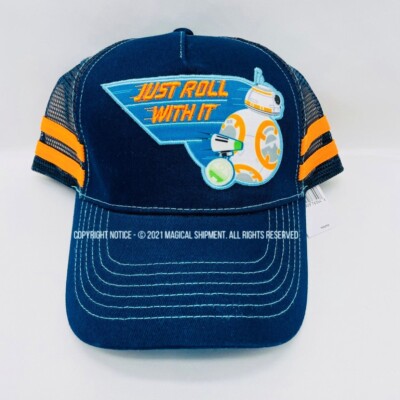 Star Wars - Disney BB-8/Droid D-O - Just Roll With It - Youth Snapback Hat - NWT-image