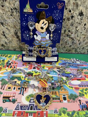 Disney Parks WDW 50th Magical Celebration Minnie Costume Jewelry Set New w Tag-image