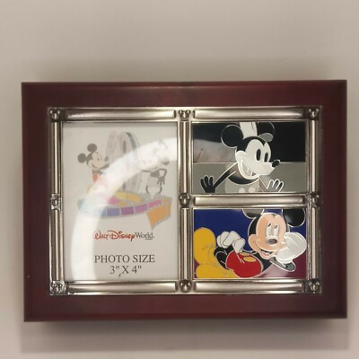 Walt Disney World 2005 Picture Photo Frame Mickey Mouse Keepsake Jewelry Box-image
