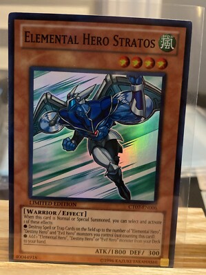 Yugioh Elemental HERO Stratos CT07-EN006 Super Rare NM-image