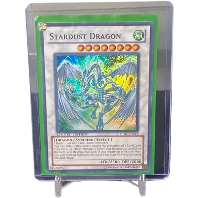 Stardust Dragon Limited Super Rare Yu-Gi-Oh! Card #CT07-EN021 W/ Top Loader-image