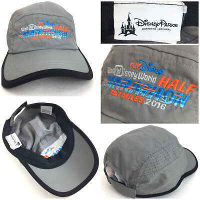 Walt Disney World Gray runDisney Half Marathon 2016 Active Running Hat 19.1 mile-image