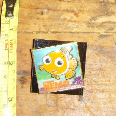 RARE Finding Nemo 2004 Disney Pixar Square pin with Fish tropical jewelry fun-image