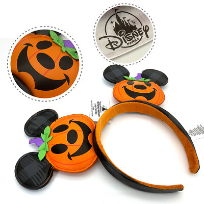 Disney Parks Ears Halloween Headband Disneyland Pumpkin Ears Jack O' Lantern-image