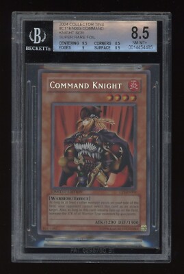 Yu-Gi-Oh! 2004 Promo SUPER Rare FOIL ERROR CT1-EN003 Command Knight BGS 8.5-image