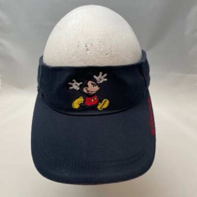 Mickey Mouse Youth Sun Visor Golf Hat Adjustable Walt Disney World Navy Blue -image