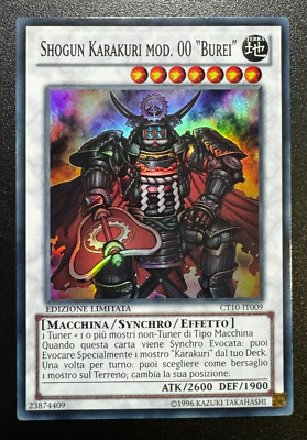 Yu-Gi-Oh Shogun Karakuri Mod 00 Burei Limited Edition CT10 09 ITA Near Mint-image