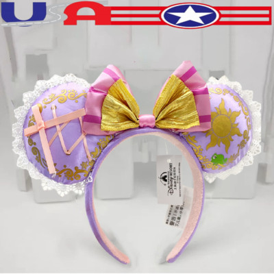 Disney Parks Rapunzel Tangled Pascal Mickey Ears Minnie Mouse Headband US💖-image