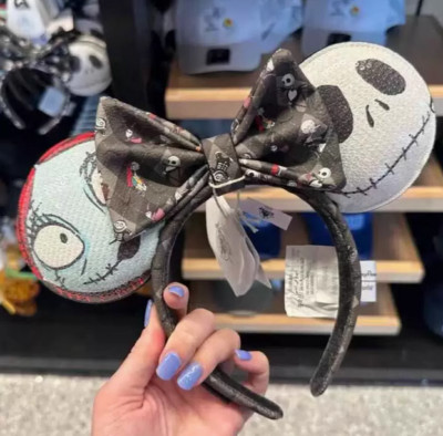 New DisneyParks Loungefly Nightmare Before Christmas Sally Jack Ears Birthday-image