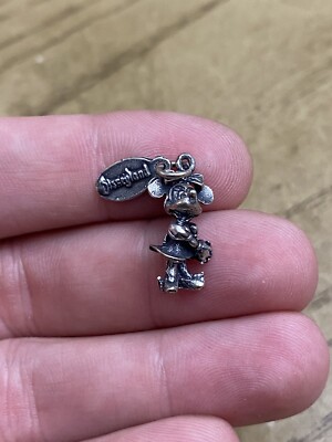 925 Sterling Silver ~ Walt Disney Productions ~ Minnie Mouse Vintage WDW Charm-image