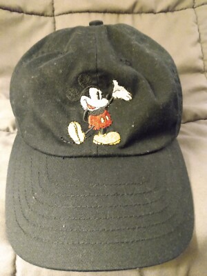 Walt Disney World Mickey Mouse Hat Black Adjustable Strap Back-image
