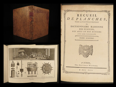 1792 Diderot Encyclopedia 95 Plates Inventions Machines ART Anatomy SKELETONS-image