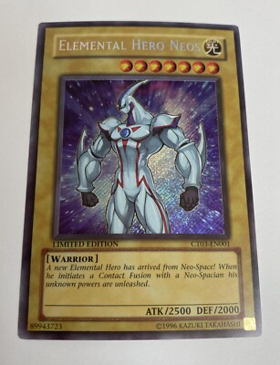 Yugioh - Elemental Hero Neos CT03-EN001 Limited Edition SECRET VLP/NM X1-image