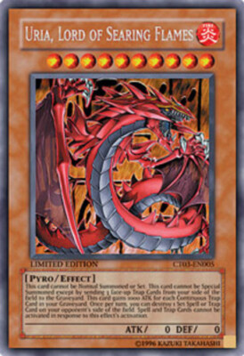 Uria, Lord of Searing Flames - CT03-EN005 - Secret Rare - Limited Edition x1 - M-image