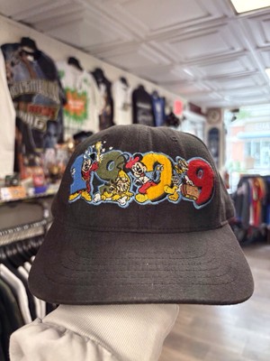 Vintage 1999 Walt Disney World Mickey Colorful Embroidered Black Snapback-image