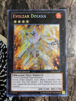 YuGiOh Evolzar Dolkka - CT09-EN001 - Secret Rare - Limited ED - **Near Mint**-image