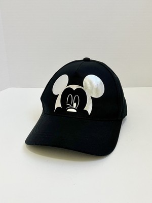 Disney World Shiny Silver Metallic Mickey Mouse Adjustable Adult Hat Cap NWT-image