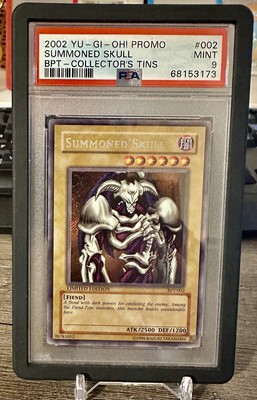 2002 Yu-Gi-Oh Promo SUMMONED SKULL  BPT-COLLECTOR’S Tins #002 PSA 9-image