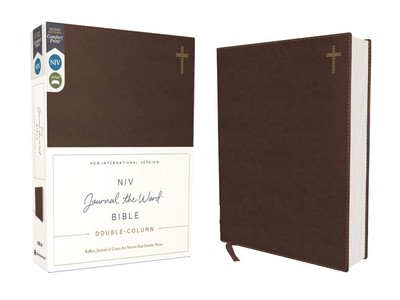 NIV, Journal the Word Bible (Perfect for Note-Taking), Double-Column, Leathersof-image