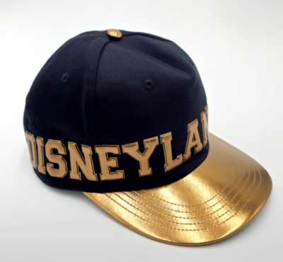 Authentic Disneyland Resort Hat Cap Adult Black & Gold Disney Parks Snapback-image