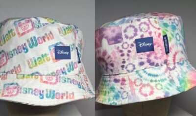 Walt Disney World Exclusive Reversible Spirit Jersey Bucket Hat 🌈  Rainbow EUC-image