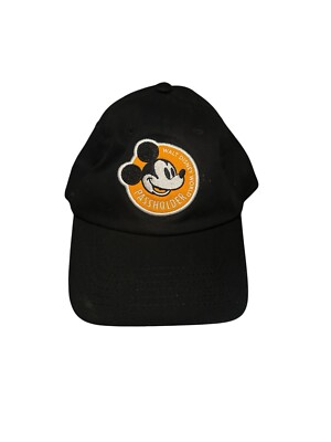 Walt Disney World Adjustable Cap Hat Black Passholder Mickey Mouse Logo Promo-image