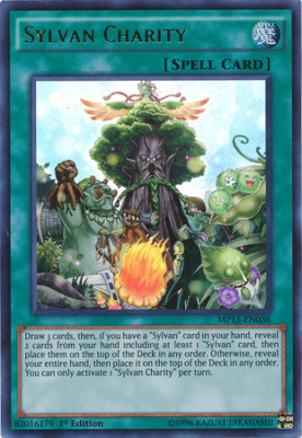 Sylvan Charity [MP15-EN036] Ultra Rare Near Mint 1st Edition - Yugioh single-image