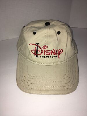 Disney Parks Disney Institute Baseball Hat Cap Khaki Tan Adjustable One Size-image