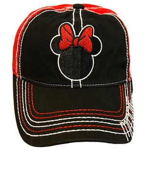 Minnie Mouse Youth/womens Ball Cap Hat Walt Disney World Park Adjustable-image