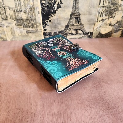 Mother of Earth Leather Journal Mothers day gift Bound journal Personalized gift-image