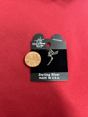 New Vintage Walt Disney World Sterling Silver Tinker Bell Charm-image
