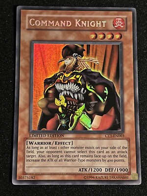 Yu-Gi-Oh! TCG Command Knight CT1-EN003 Secret/Ultra Misprint Error [NM] W-image