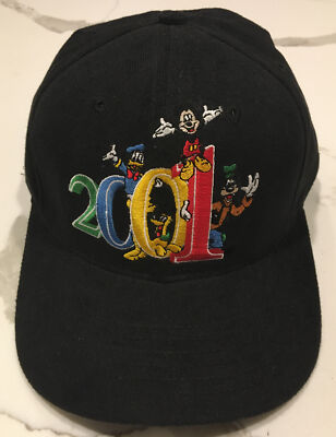 Vintage Walt Disney World Strapback Hat NWT Mickey Mouse Cap-image
