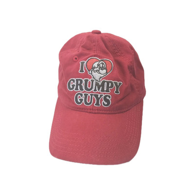 Walt Disney World I Love Grumpy Guys Official Disney Red Cap Hat Adjustable-image