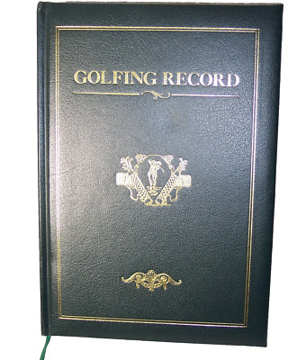 My Golfing Record -  Gilded Edge Journal Deluxe Green Bonded Leather Edition -image