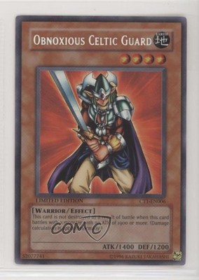 Obnoxious Celtic Guard Ultra Secret Rare Misprint #CT1-EN006 2004 u3f-image