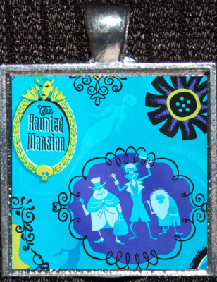 Haunted Mansion Shag Jewelry Hitchhiking Ghosts Necklace Pendant Disneyland WDW-image