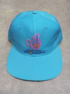 Vintage 1991 Walt Disney World 20 Magical Years Anniversary Turquoise Ball Cap-image