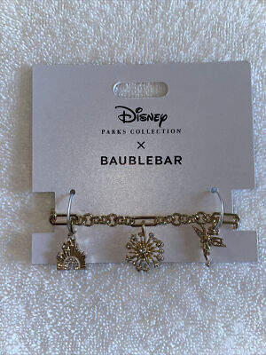 Walt Disney World 50th Anniversary Castle Tinker Bell Charm Baublebar Bracelet-image