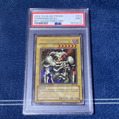PSA 9 Summoned Skull BPT 2002 Collector Tin Yugioh Secret Rare -image