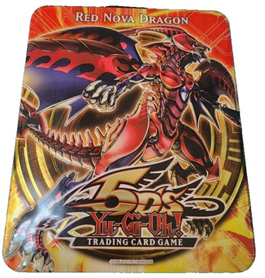 Yu-Gi-Oh! 5D’S 2010 Red Nova Dragon EMPTY Collector’s Tin Konami Rare-image