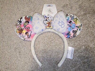 NEW Disney Parks Mickey & Friends Ears Special Moments Ears Headband 100 Years-image