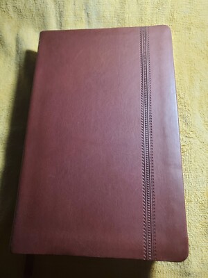 Holy Bible 1982 NKJV By Thomas Nelson Leather-soft Cinnamon Red Letter See Pics-image