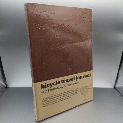Bicycle Travel Journal Leather Bound By Nigel Peake Sealed NEW-image