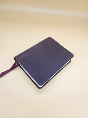 Premium Leather Bible- ESV Journaling Bible in A Red Rugged Leather-image