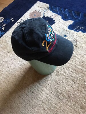 Vintage Walt Disney World 2000 Black Dad Hat Celebrate the Future hand in hand-image