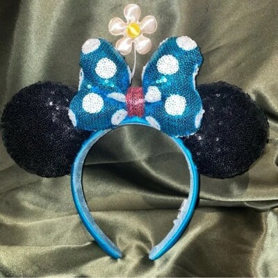 Timeless Flower Polka Dot Disney Parks Minnie Ears Hat Daisy Bow Headband-image